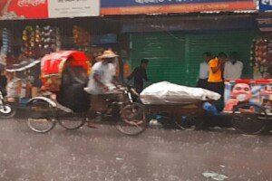 তীব্র তাপদাহের পর সিলেটে স্বস্তির বৃষ্টি