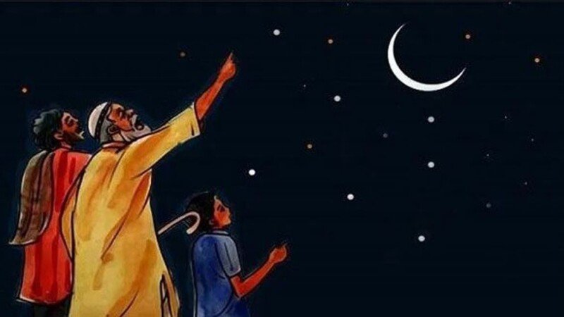 দেশের আকাশে চাঁদ দেখা গেছে, কাল ঈদ