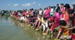 পানিতে ফুল ভাসিয়ে পাহাড়ে বর্ষবরণ উৎসবের সূচনা শুরু