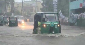 তিন ঘণ্টার বৃষ্টিতে তলিয়ে গেল সিলেট নগরী