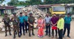 ভোলাগঞ্জে ফিরিয়ে আনা হয়েছে ঢাকায় জব্দ ৮০ হাজার ঘনফুট পাথর