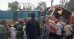 কুমিল্লায় রেল ক্রসিংয়ে যাত্রীবাহী বাসে ট্রেনের ধাক্কা, নিহত ১২