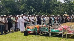 কাপাসিয়ায় হত্যার শিকার ৫ জনের দাফন সম্পন্ন